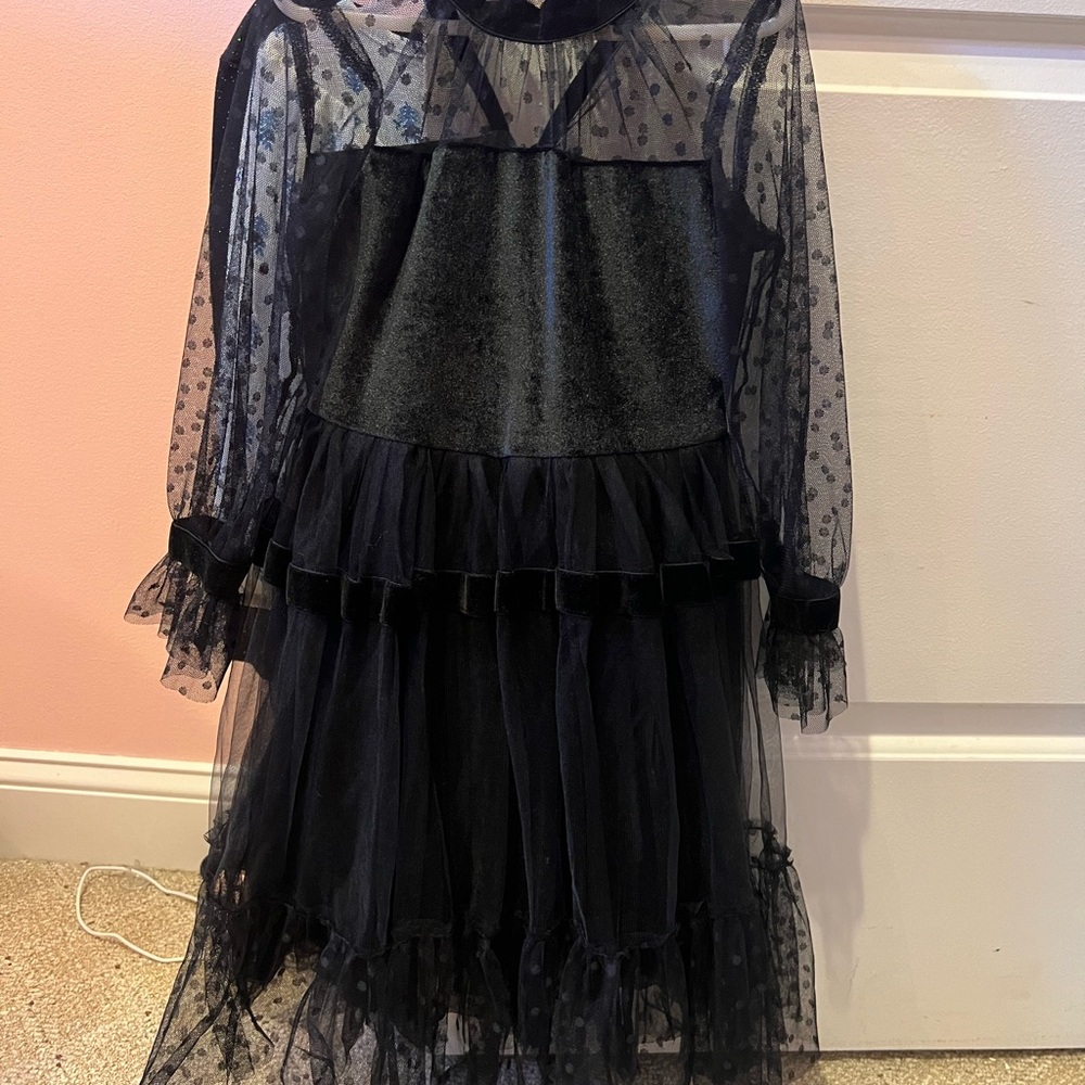 Trish Scully Kids Black Polka Dot Dress